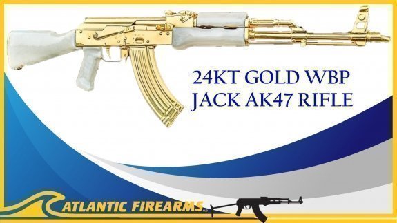 PRODUCT HIGHLIGHT: GOLD AK47 RIFLE W/ PARADE STOCK SET